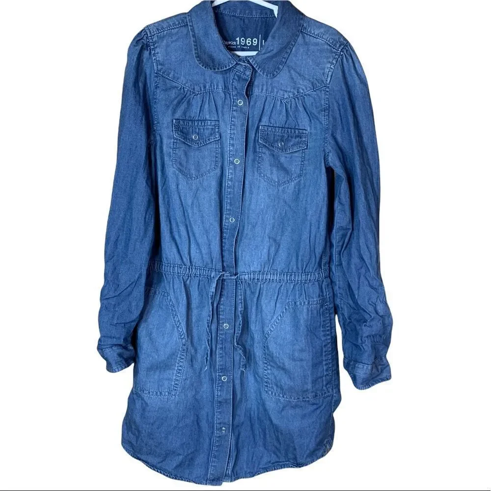 Gap girls chambray dress‎
